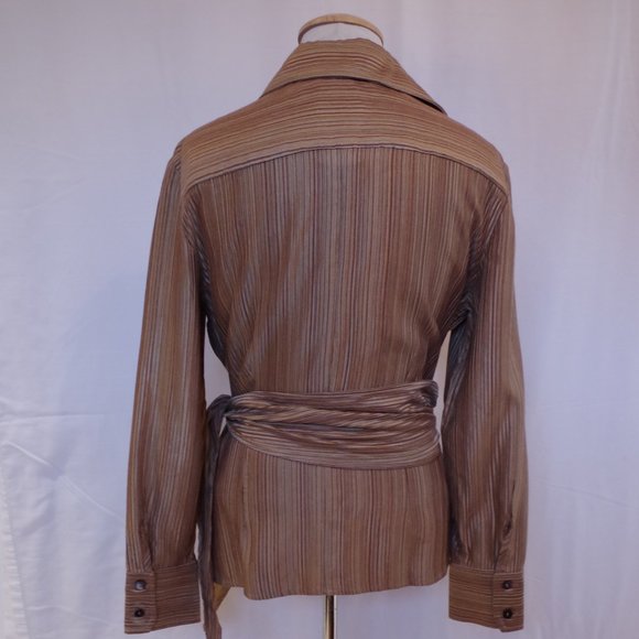 Andy the Anh Embroidered Faux Wrap Shirt- Sz. Med - Picture 4 of 6